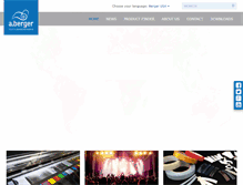 Tablet Screenshot of bergertextil.com